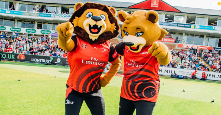 Chester & River the Durham Cricket Mascots 